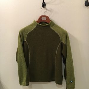 Khul fleece top green large